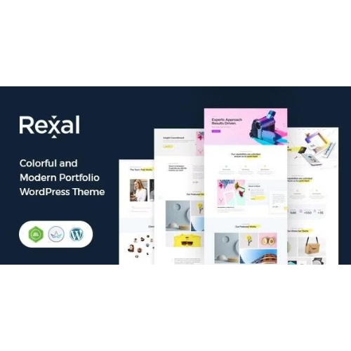 Rexal – A Colorful and Modern Multipurpose Portfolio WordPress Theme