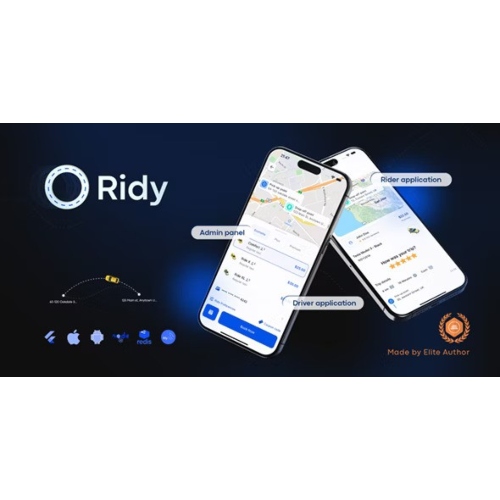 Ridy Taxi Applcation – Complete Taxi Solution with Admin Panel