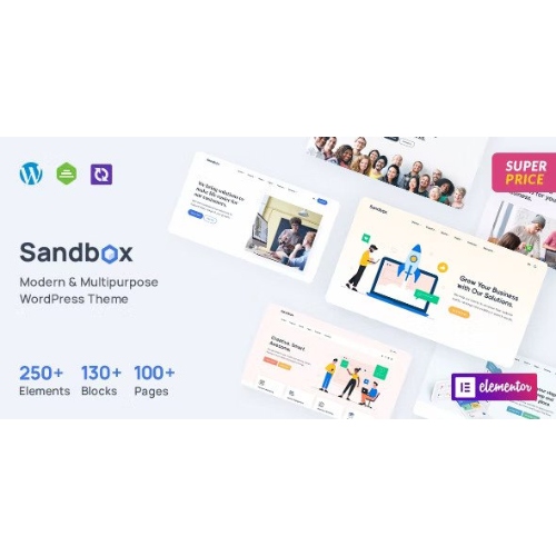 Sandbox – Modern & Multipurpose WordPress Theme