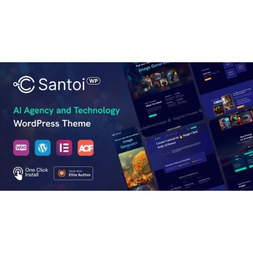 Santoi – AI Agency and Technology WordPress Theme