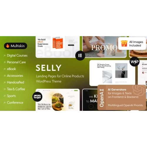 Selly – Marketing Landing Page WordPress Theme