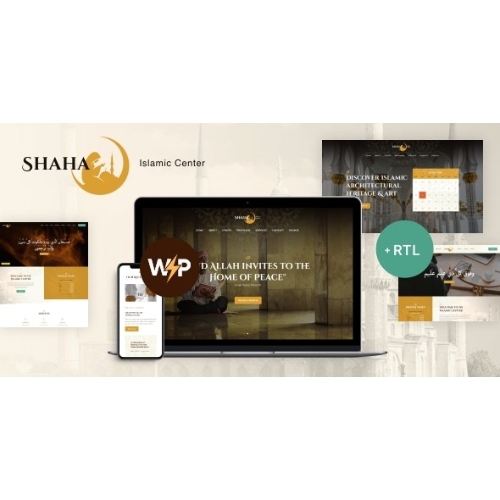 Shaha | Islamic Centre & Mosque Theme + RTL