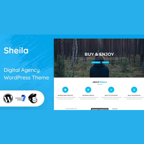 Sheila – Material Design Agency WordPress Theme