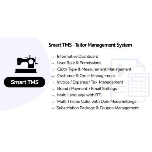 Smart TMS SaaS – Tailor Management System