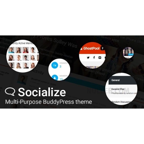 Socialize: Multi-Purpose BuddyPress Theme