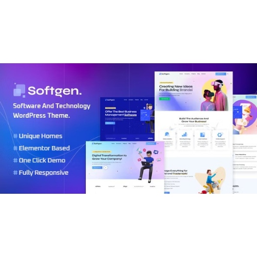 Softgen – Software & Technology WordPress Theme