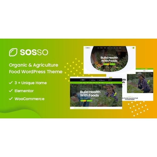 Sosso – Agriculture WordPress Theme