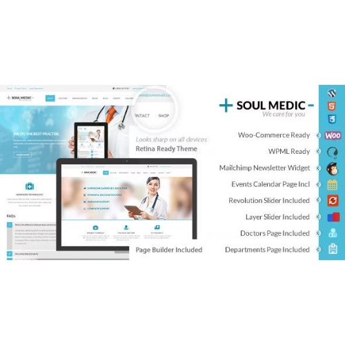 SoulMedic | Hospital & Doctor WordPress Theme