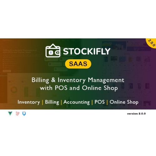 Stockifly SAAS – Billing & Inventory Management with POS and Online Shop