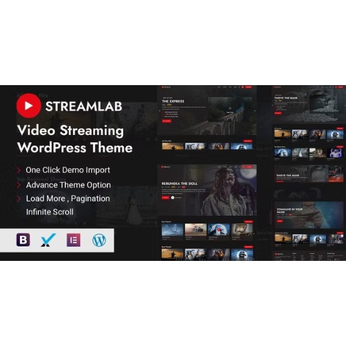 Streamlab – Video Streaming WordPress Theme