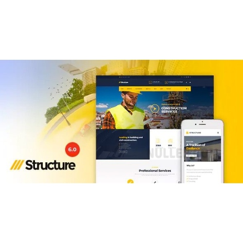 Structure – Construction Industrial Factory WordPress Theme