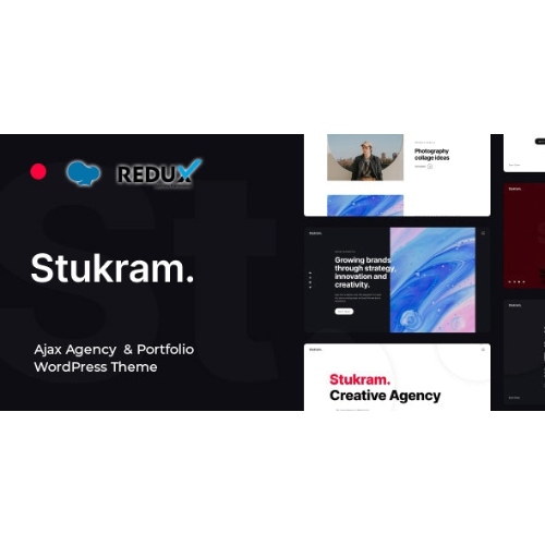 Stukram – AJAX Agency & Portfolio WordPress Theme
