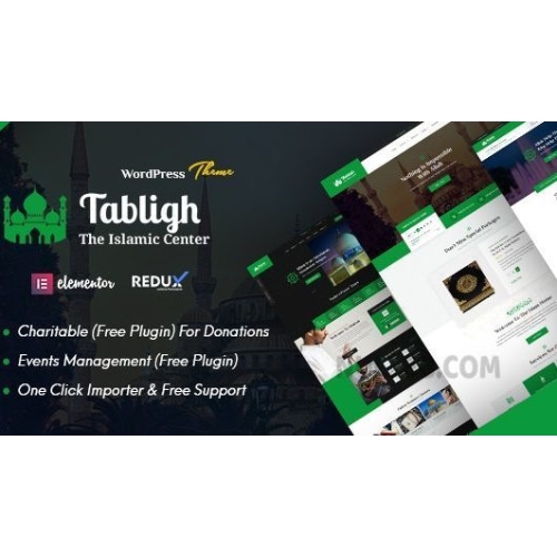 Tabligh – Islamic Institute & Mosque WordPress Theme + RTL