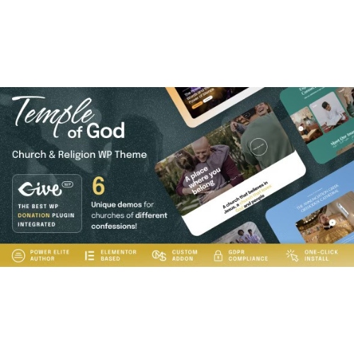 Temple of God – Religion and Church WordPress Theme