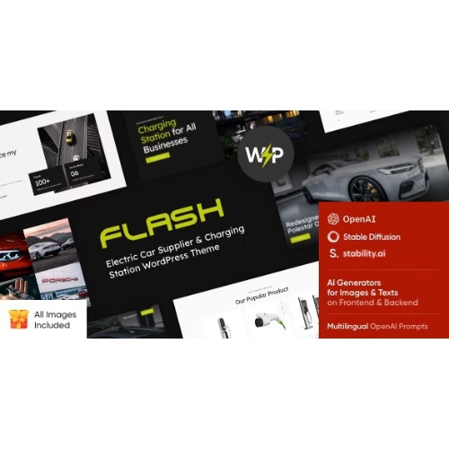 The Flash – Electric Car & Charging Station WordPress Theme