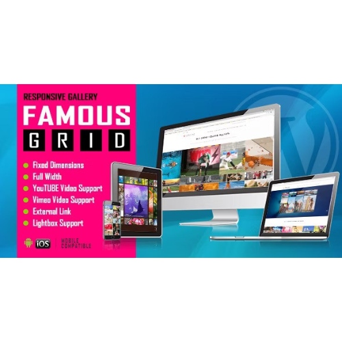 Famous – Responsive Image And Video Grid Gallery WordPress Plugin