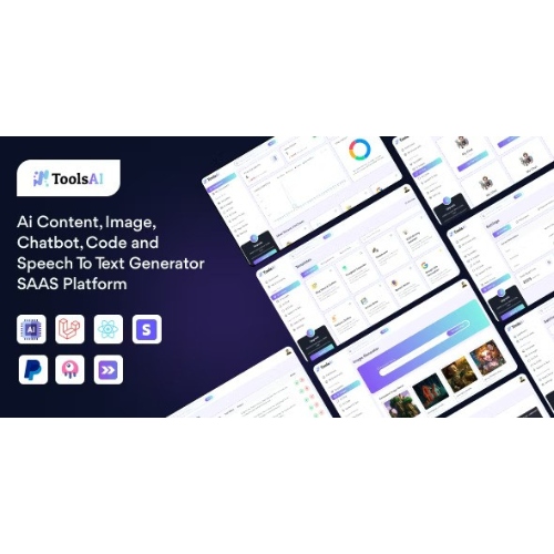 ToolsAi – Ai Content, Image, Chatbot, Code and Speech To Text Generator SAAS Platform