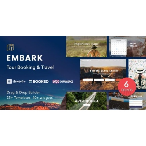 Tour Booking & Travel WordPress Theme – Embark