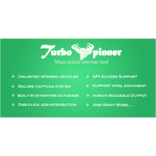 Turbo Spinner: Article Rewriter