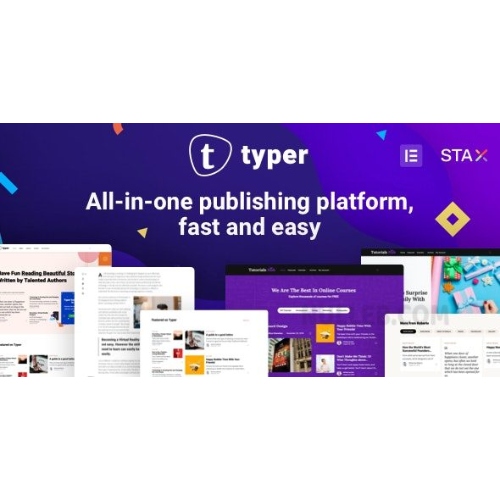 Typer – Multi Author Publishing WordPress Theme