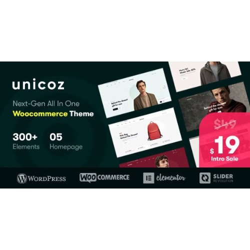 Unicoz – Elementor WooCommerce Theme