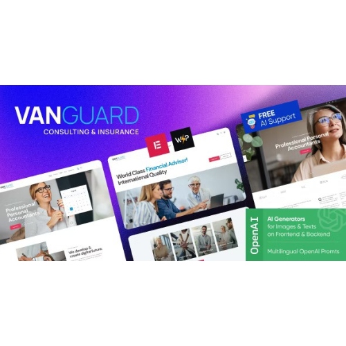 Vanguard – Consulting & Insurance WordPress Theme