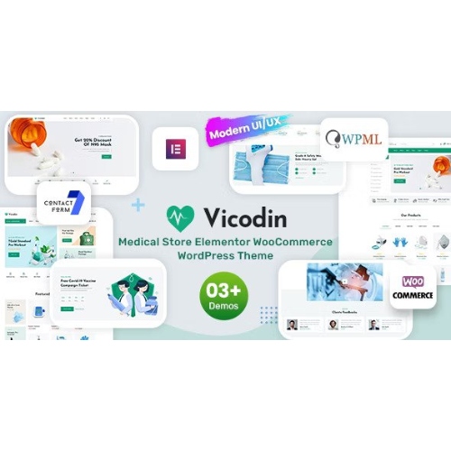 Vicodin – Medical Store WordPress Theme