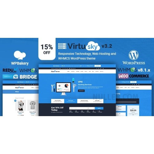 VirtuSky | Responsive Web Hosting and WHMCS WordPress Theme