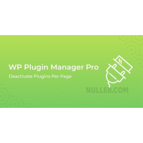 WP Plugin Manager Pro – Deactivate plugins per page