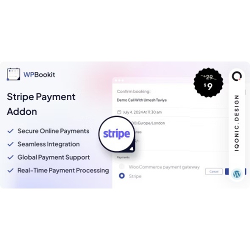 WPBookit – Stripe Payment (Addon)