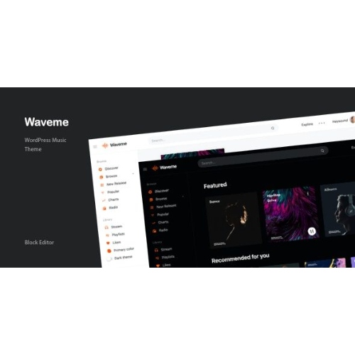 Waveme – Music Platform WordPress Theme