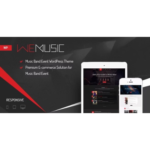 WeMusic – Music Band Event WordPress Theme