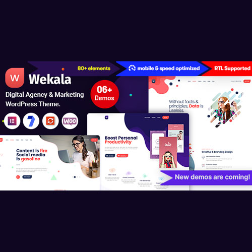 Wekala – Digital Agency & Marketing WordPress Theme