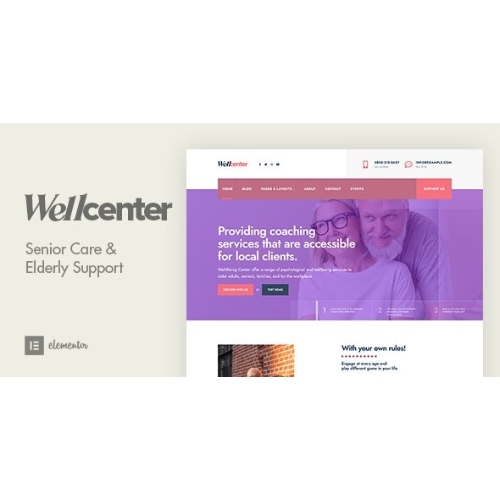 Wellcenter – Senior Care & Support WordPress Theme