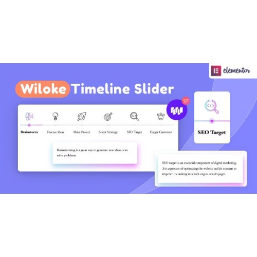 Wiloke Timeline Slider for Elementor