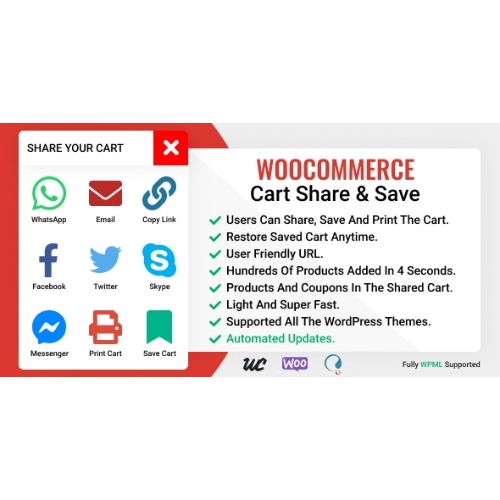 WooCommerce Cart Share and Save