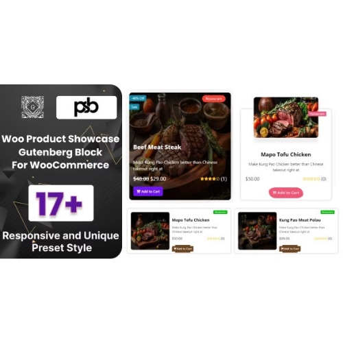 WooCommerce Product Showcase Gutenberg Block