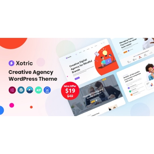 Xotric – Creative Agency WordPress Theme + RTL