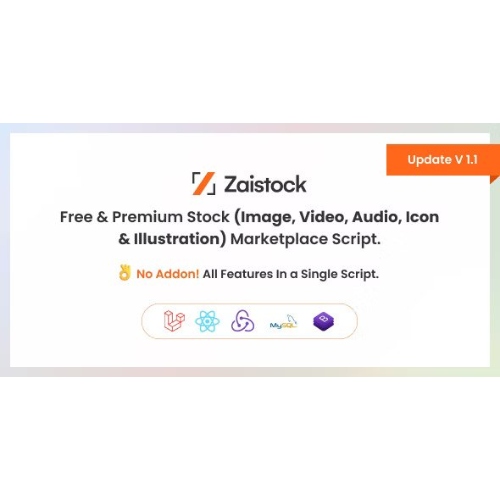 Zaistock – Free & Premium Stock Photo, Video, Audio, Icon Illustration Script