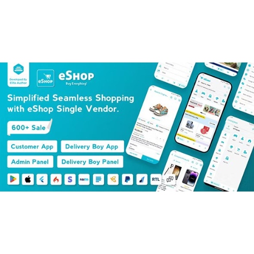 eShop- eCommerce Single Vendor App | Shopping eCommerce App with Flutter
