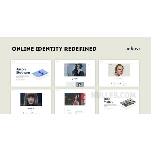 unRovr – Animated vCard WordPress Theme