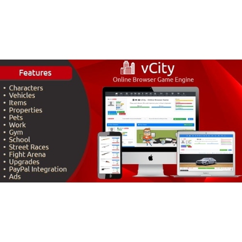 vCity – Online Browser Game Platform