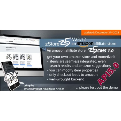 zStore z5 – an amazon affiliate Store – PA API 5.0